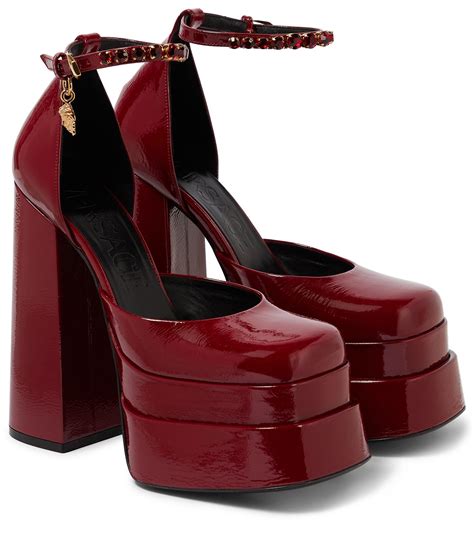 red versace platform heels|versace platform high heels.